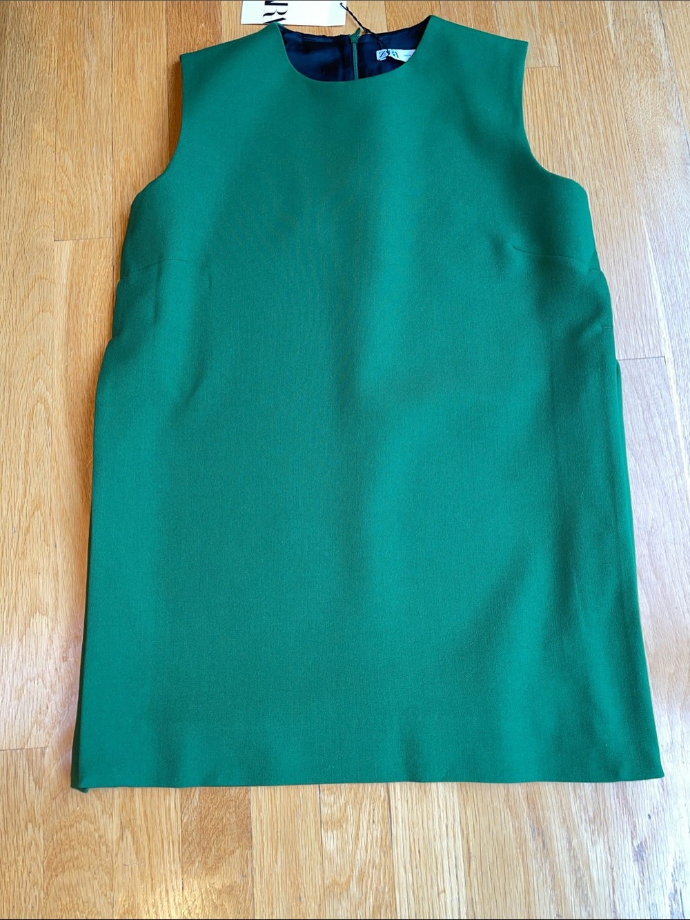 Zara Emerald Green Sleeveless Shift Top/dress